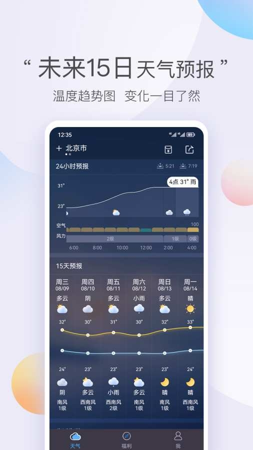 墨迹天气极速版 8.0208.02 官方版 1