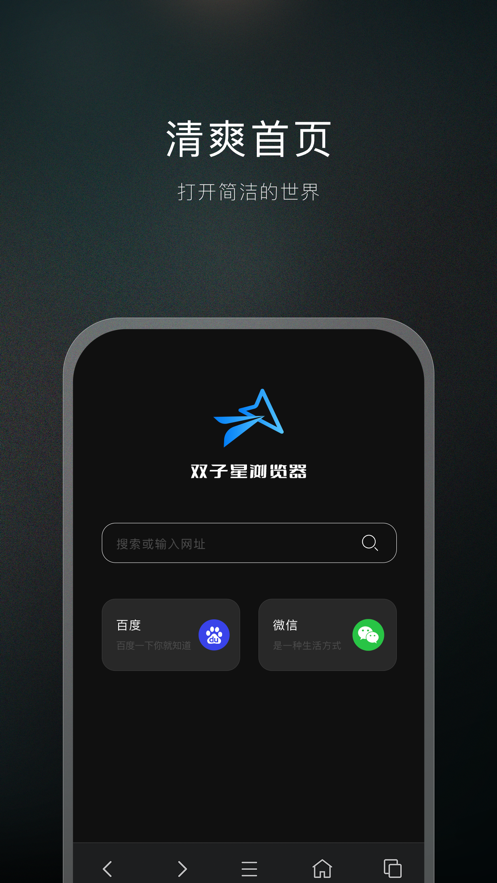双子星浏览器 1.0 手机版 2