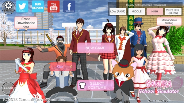 SAKURASchoolSimulator英文版 1.045.17 安卓版 0