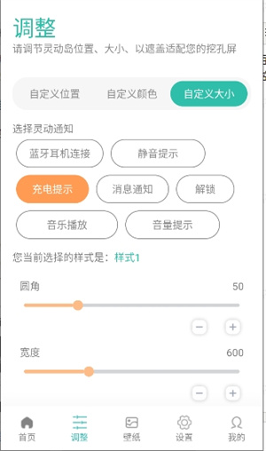 充电提示设置