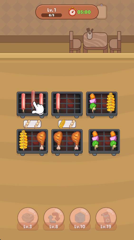 烧烤排序 0.0.5 手机版 3