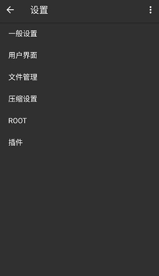 软件设置选项界面