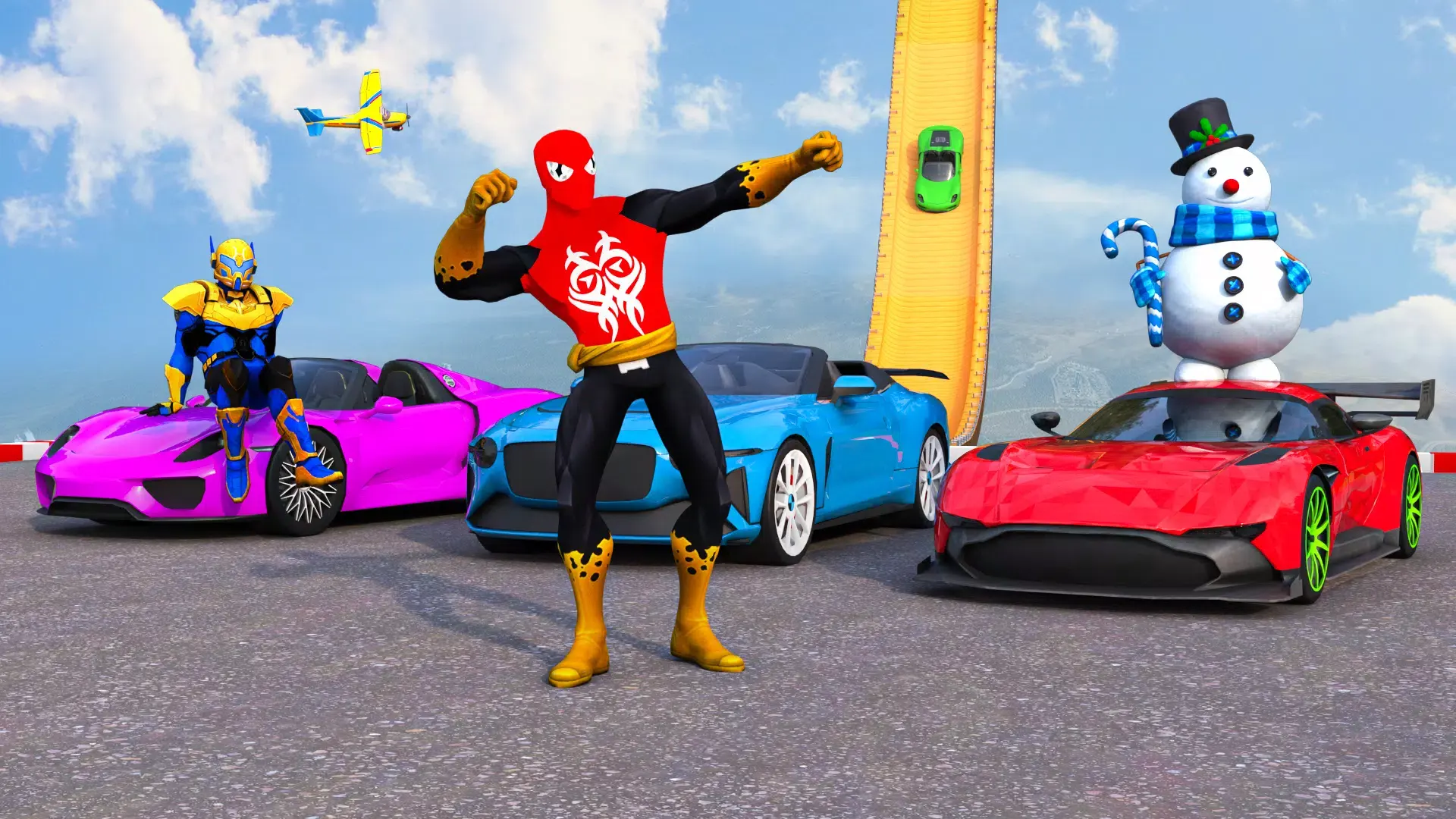 超级英雄汽车特技巨型坡道 .8 安卓版 3