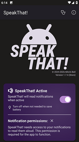 SpeakThat 1.7.4 安卓版 2