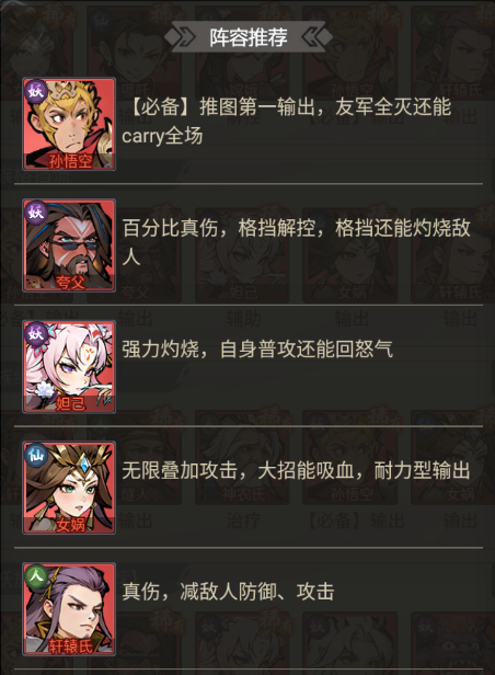 最强阵容搭配推荐