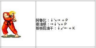 终极街头霸王2出招表