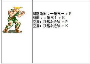 终极街头霸王2出招表