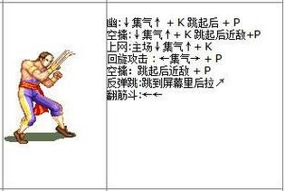 终极街头霸王2出招表